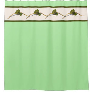 Seagrape Blooms- Key Lime Shower Curtain