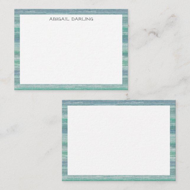 Seagrass Coastal Texture Note Card (Front/Back)