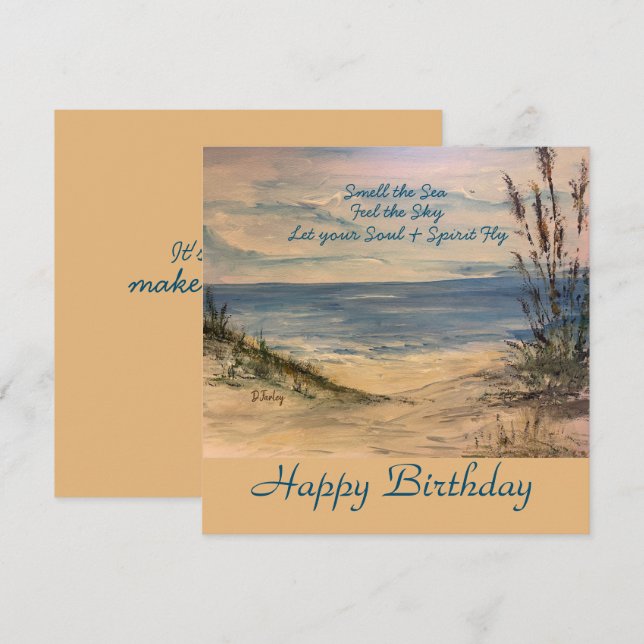 Seagrass Flat  Card (Front/Back)