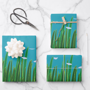 Seagrass Meadow Underwater Ocean Nature Wrapping Paper Sheets