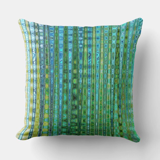 Seagrass Square Throw Pillow (Front)