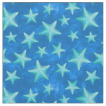 Seagreen Navy Starfish Summer Beach Nautical Fabric
