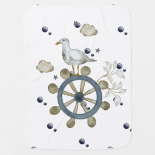 Seagull Adventure  Baby Blanket