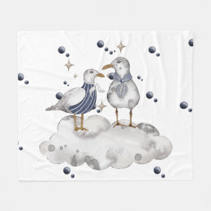 Seagull Adventure Baby Collection Cozy Fleece Blanket