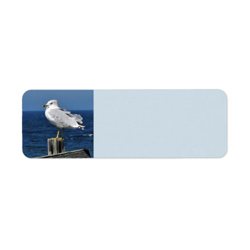 Seagull and Ocean Return Address Labels