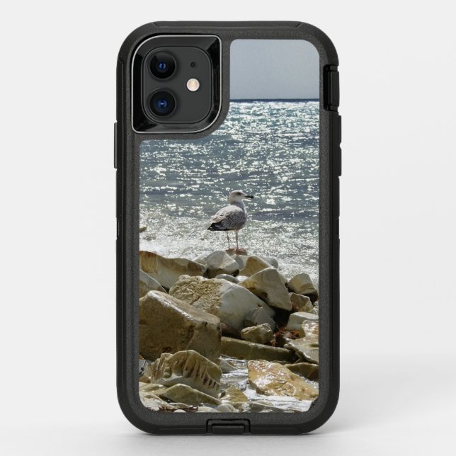 Seagull and sea otterbox iPhone case (Back)