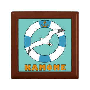 Seagull and Swim Ring Light Blue Gift Box