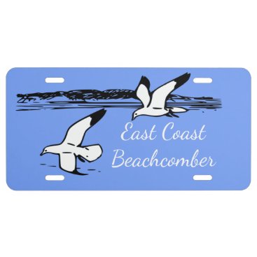 Seagull Beach East Coast Beachcomber license plate Seagull Beach East Coast Beachcomber license plate