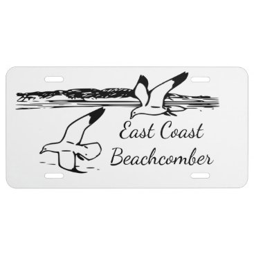 Seagull Beach East Coast Beachcomber license plate Seagull Beach East Coast Beachcomber license plate