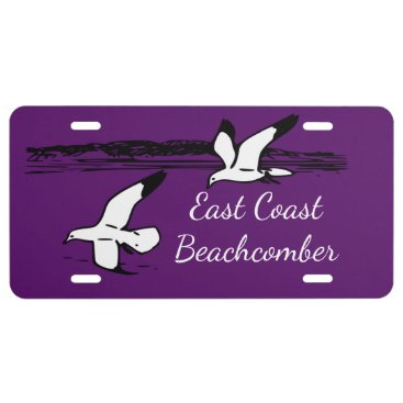 Seagull Beach East Coast Beachcomber license plate Seagull Beach East Coast Beachcomber license plate