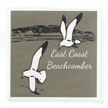 Seagull Beach East Coast Beachcomber napkins Seagull Beach East Coast Beachcomber napkins
