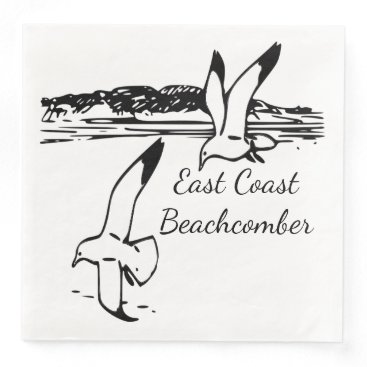 Seagull Beach East Coast Beachcomber napkins Seagull Beach East Coast Beachcomber napkins