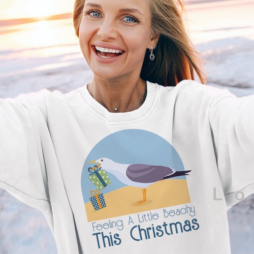 Seagull Beach Theme Christmas Sweatshirt