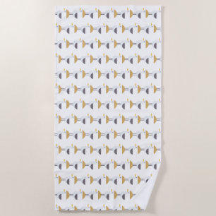 seagull beach towel