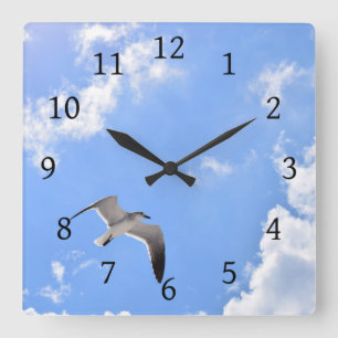 Seagull Bird Photo 145 Square Wall Clock
