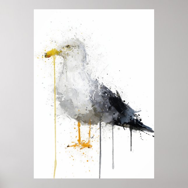 Seagull Bird Poster (Front)