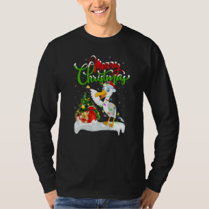 Seagull Bird Xmas Decorations Santa Seagull Chris T-Shirt