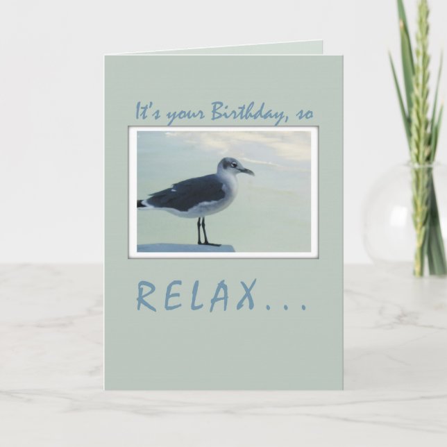 Seagull Birthday Card (Front)