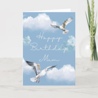 Seagull Birthday Card for Mom