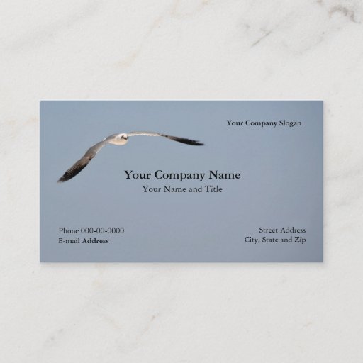 Customizable Seagull Business Card