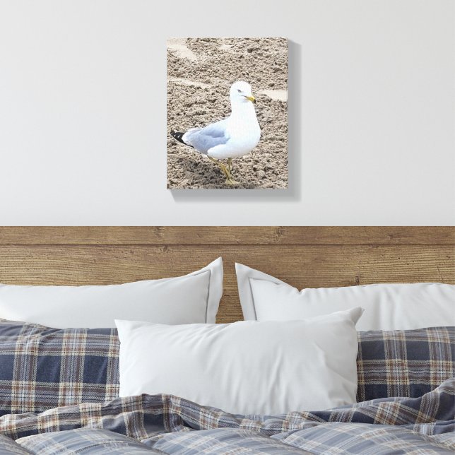 Seagull Canvas Print (Insitu(Bedroom))