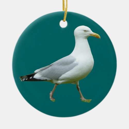 Seagull Ceramic Ornament