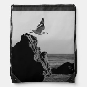 Seagull Departs Drawstring Bag