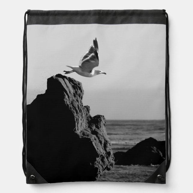 Seagull Departs Drawstring Bag (Front)