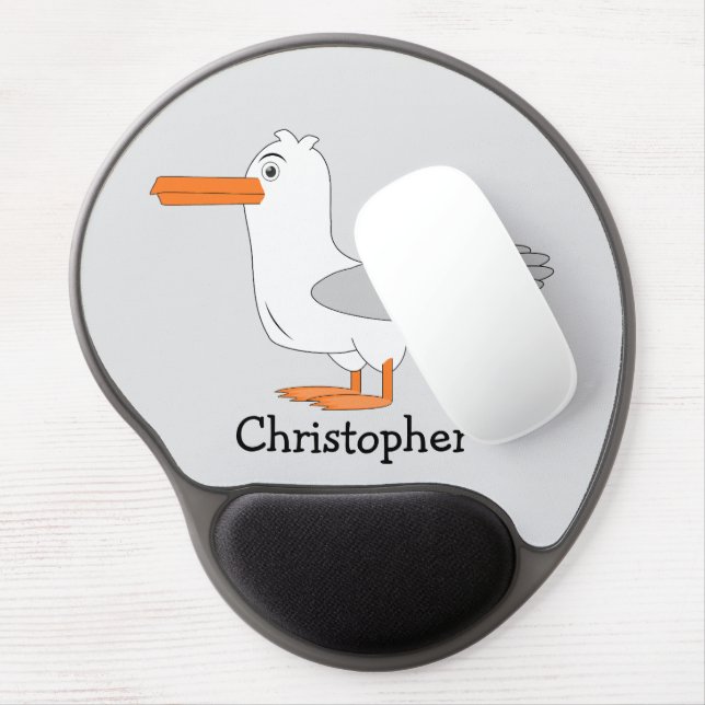 Seagull Design Gel Mouse Pad (Left Side)