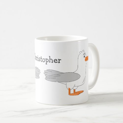 Seagull Design Personalised Coffee Mug