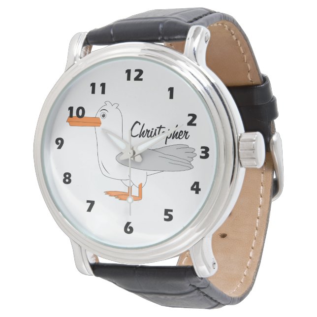Seagull Design Personalised Watch (Angled)