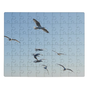 Seagull Flying Acrylic Jigsaw Puzzle