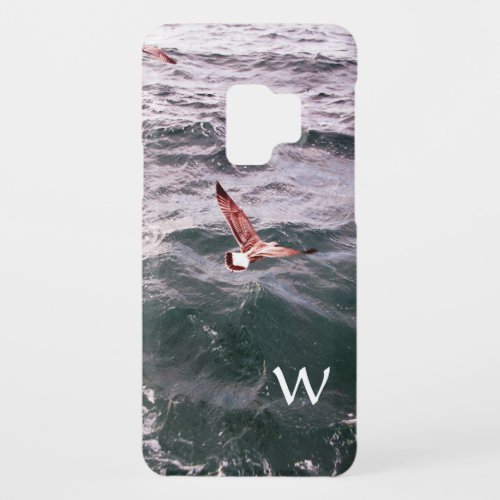 SEAGULL FLYING OVER THE WAVES MONOGRAM Case_Mate SAMSUNG GALAXY S9 CASE