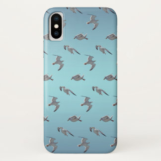 Seagull Frenzy iPhone X Case (Sky Blue Mix)