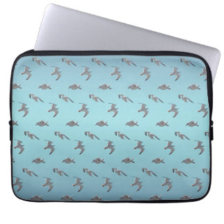 Seagull Frenzy Laptop Sleeve (Sky Blue Mix)