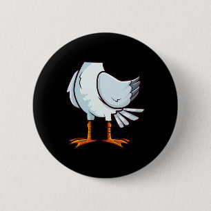 Seagull Funny Halloween Costume Party Cosplay Seab Button