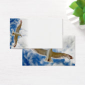 Seagull gliding in flight close up with blue skies (Desk)