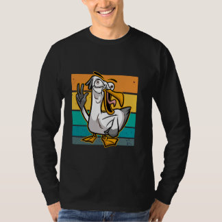 Seagull humorous bird lover funny artwork beach ca T-Shirt