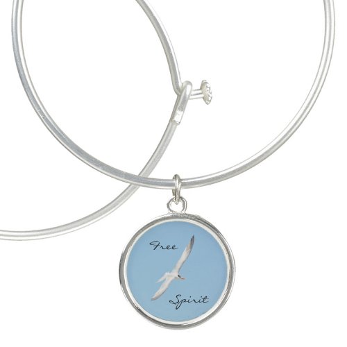 Seagull in Flight Free Spirit Bangle Bracelet