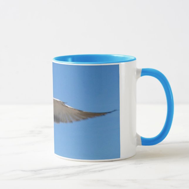 Seagull in flight mug (Right)