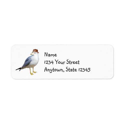 Seagull in Hat Address Labels