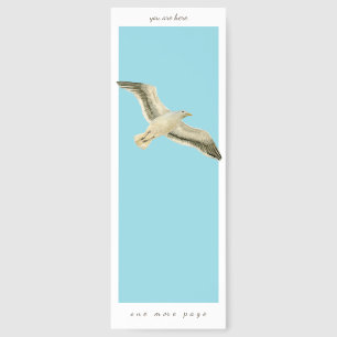 Seagull in the sky watercolor bookmarks