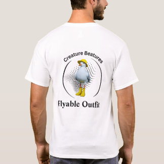Seagull in Yellow Boots | Coastal Beach Humor T-Shirt