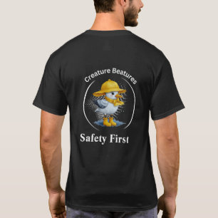 Seagull in Yellow Boots Coastal Beach Humor T-Shirt