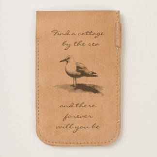 Seagull iPhone Leather Pouch