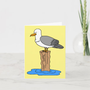 Seagull Love You Funny Mother's Day Holiday Card