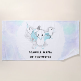 Seagull Mafia with Your Beach Hangout Towel