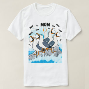 Seagull Mom – Funny Coastal Bird Lover Mom T-Shirt