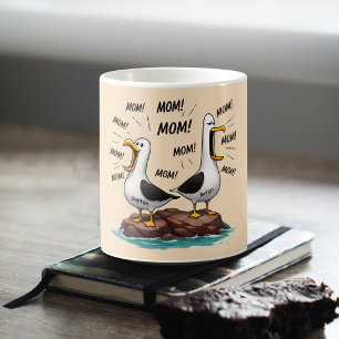 Seagull Mom Funny Personalized Coffee Mug