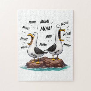 Seagull Mom Funny Personalized Jigsaw Puzzle